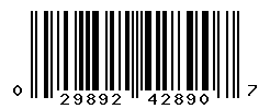 upc 029892428907 barcode image