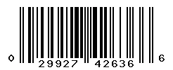 UPC barcode 029927426366