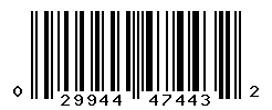 upc 029944474432 barcode image