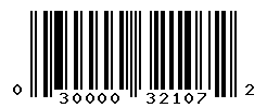 UPC barcode number 030000321072