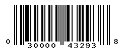 UPC barcode number 030000432938