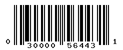 UPC barcode number 030000564431