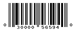 UPC barcode number 030000565940