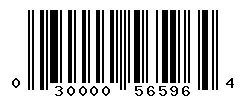 UPC barcode number 030000565964