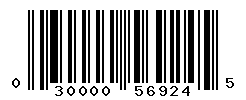 UPC barcode number 030000569245