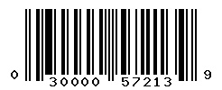 UPC barcode number 030000572139