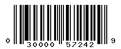 UPC barcode number 030000572429