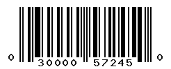 UPC barcode number 030000572450