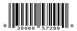 UPC barcode number 030000572900