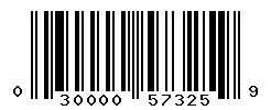 UPC barcode number 030000573259