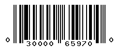 UPC barcode number 030000659700