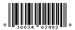 UPC barcode 030034029920
