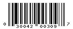 UPC barcode 030042003097