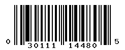 UPC barcode number 030111144805