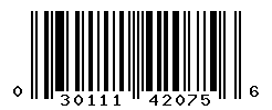 UPC barcode number 030111420756