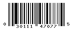 UPC barcode number 030111470775