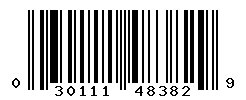 UPC barcode number 030111483829