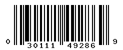 UPC barcode number 030111492869
