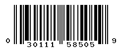 UPC barcode number 030111585059