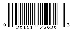 UPC barcode number 030111750303