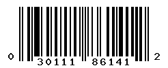 upc 030111861412 barcode image