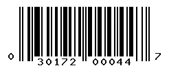 UPC barcode 030172000447