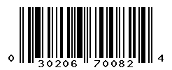 upc 030206700824 barcode image