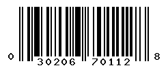 upc 030206701128 barcode image
