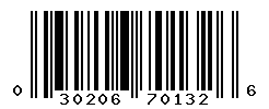 upc 030206701326 barcode image