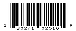 UPC barcode number 030271025105