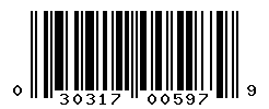 upc 030317005979 barcode image