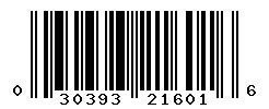 UPC barcode number 030393216016