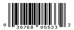 UPC barcode number 030768055332