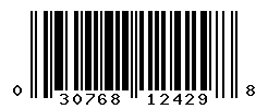UPC barcode number 030768124298