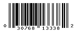 UPC barcode number 030768133382