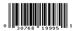 UPC barcode number 030768199951