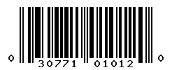 UPC barcode number 030771010120