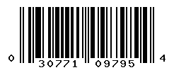 UPC barcode number 030771097954