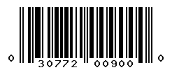 UPC barcode number 030772009000