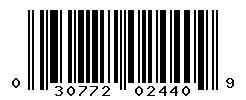 UPC barcode number 030772024409