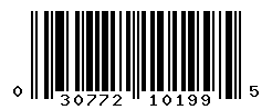 UPC barcode number 030772101995