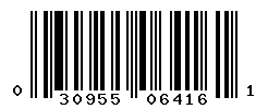 UPC barcode number 030955064161