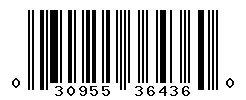 upc 030955364360 barcode image
