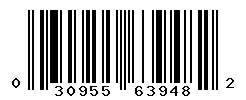 UPC barcode number 030955639482
