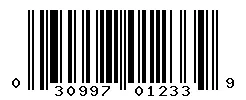 UPC barcode 0309976012339