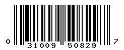 UPC barcode 031009508297