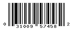 UPC barcode 031009574582