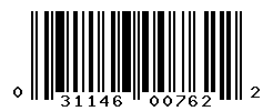 upc 031146007622 barcode image