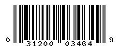 UPC barcode 031200034649