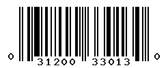 UPC barcode 031200330130